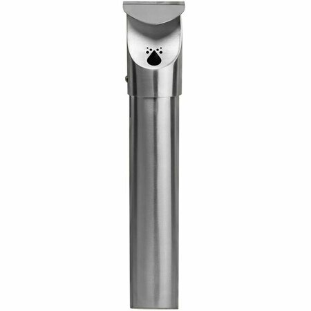 COMMERCIAL ZONE CZ 712529 Leafview Stainless Steel Wall-Mounted Cigarette Receptacle 278712529